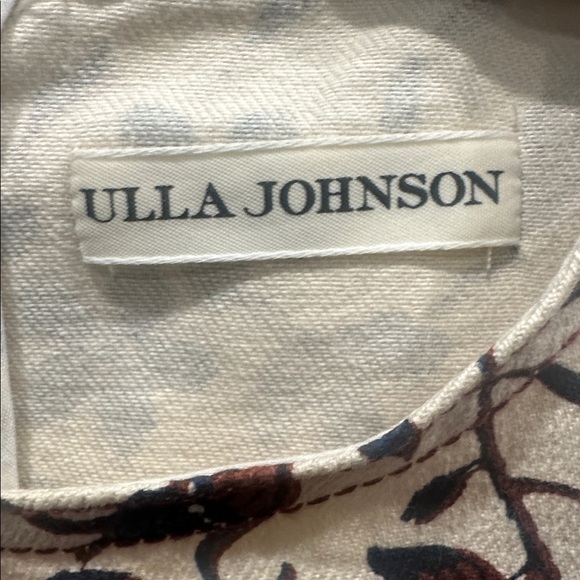 Ulla Johnson Tessie Floral Balloon Sleeve Top ruffle cottage core size 6 vines - Picture 5 of 9